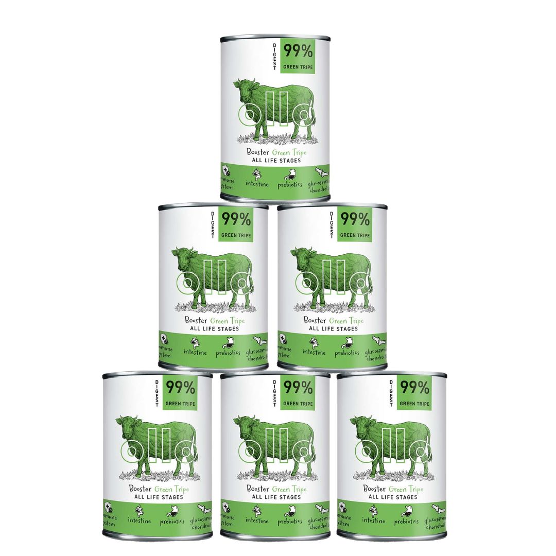 Levně Ollo Booster Green Tripe Zelené Žvýkačky 99 % masa 6x400 g