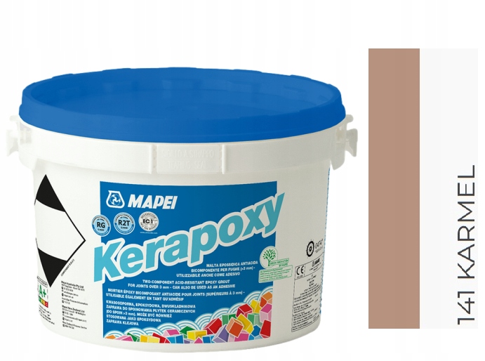 Mapei fuga Epoksydowa Kerapoxy 141 Karmel 2kg do klejenia płytek kamienia