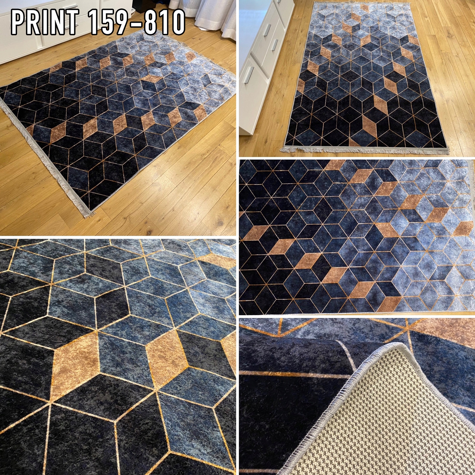 MODNY DYWAN 60X100 PRINT NOWOCZESNY MIĘKKI NISKIE RUNO Kod producenta PRINT 60x100