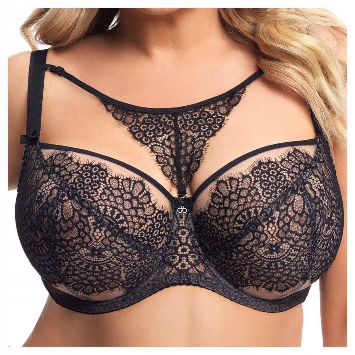 Gorsenia krásná podprsenka s ozdobou Ravenna soft 677 černá 75D