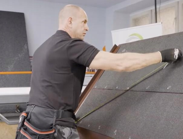 Gonty na dach Matizol KARPIÓWKA BRĄZOWY 3,2m2 Szerokość produktu 34 cm