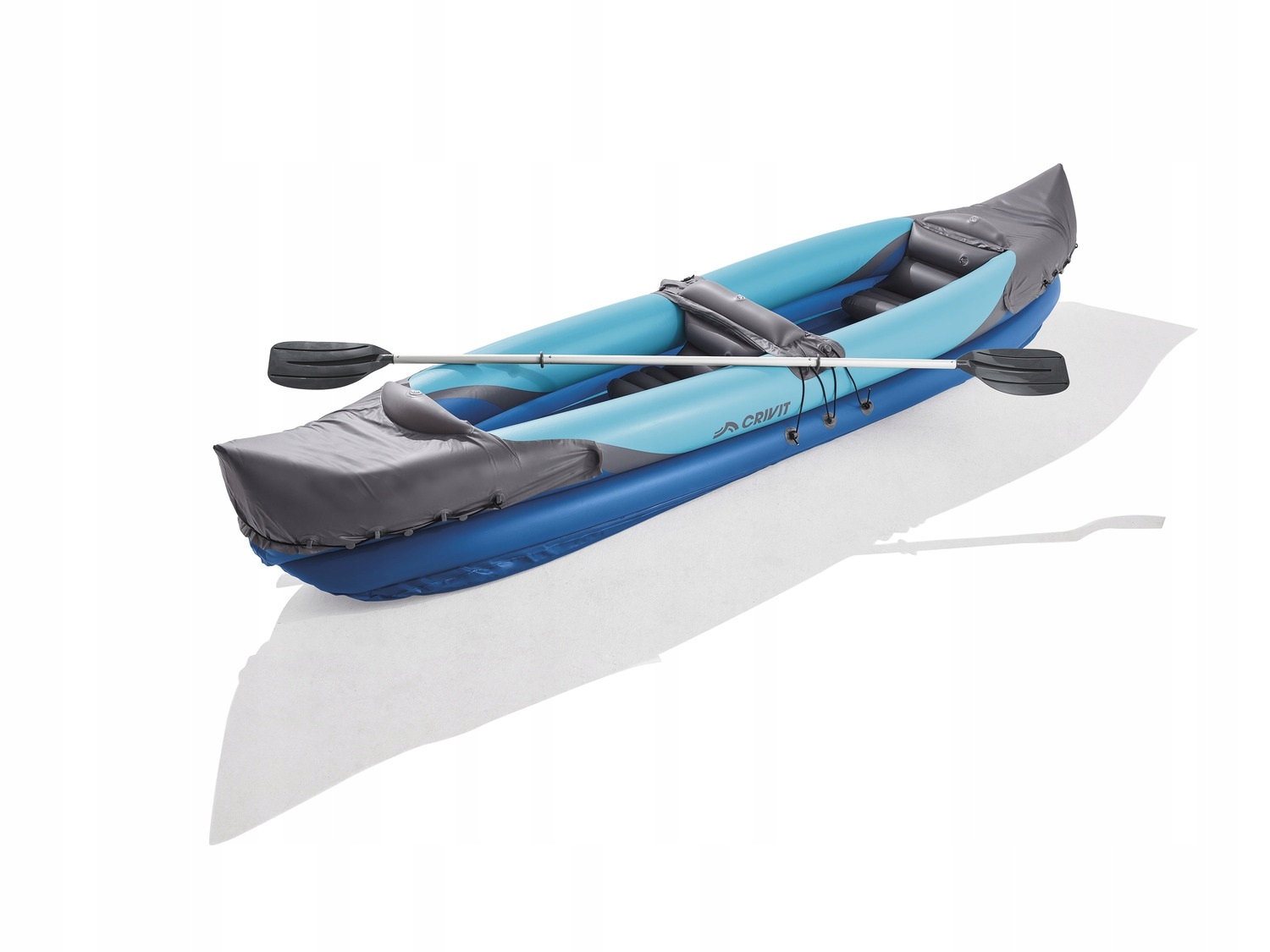 KAJAK 2 OSOBOWY CRIVIT POMPOWANY 5 KOMROWY Inshore 76 X 325 cm Materiał inny