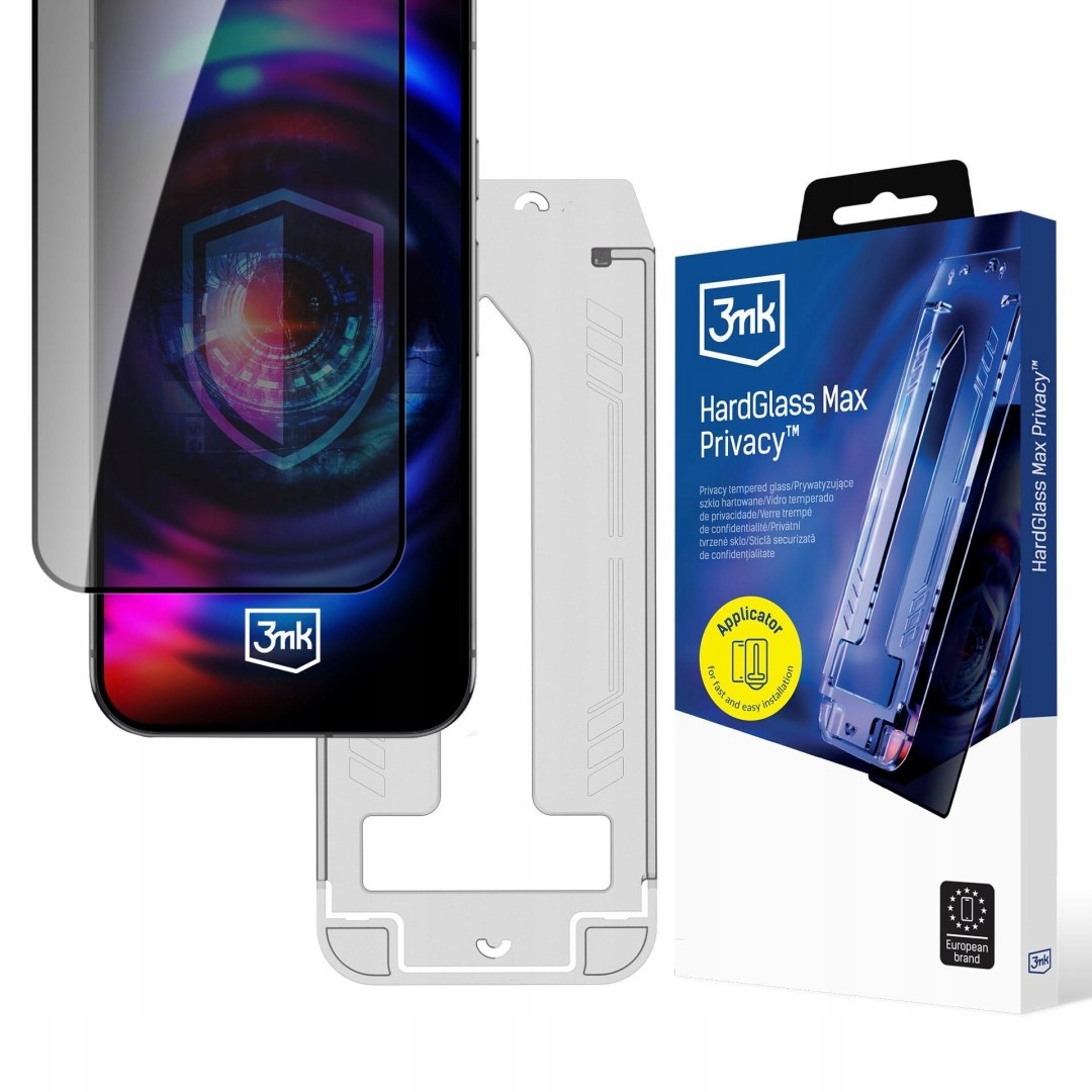 Szkło prywatyzujące z ramką montażową do Samsung Galaxy S25 Fe 3mk HardGl