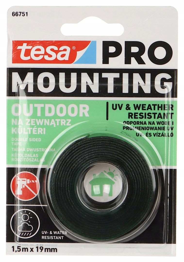 DWUSTRONNA TAŚMA MONTAŻOWA MOUNTING-PRO/OUTDOOR/1.5X19 TESA Marka Tesa