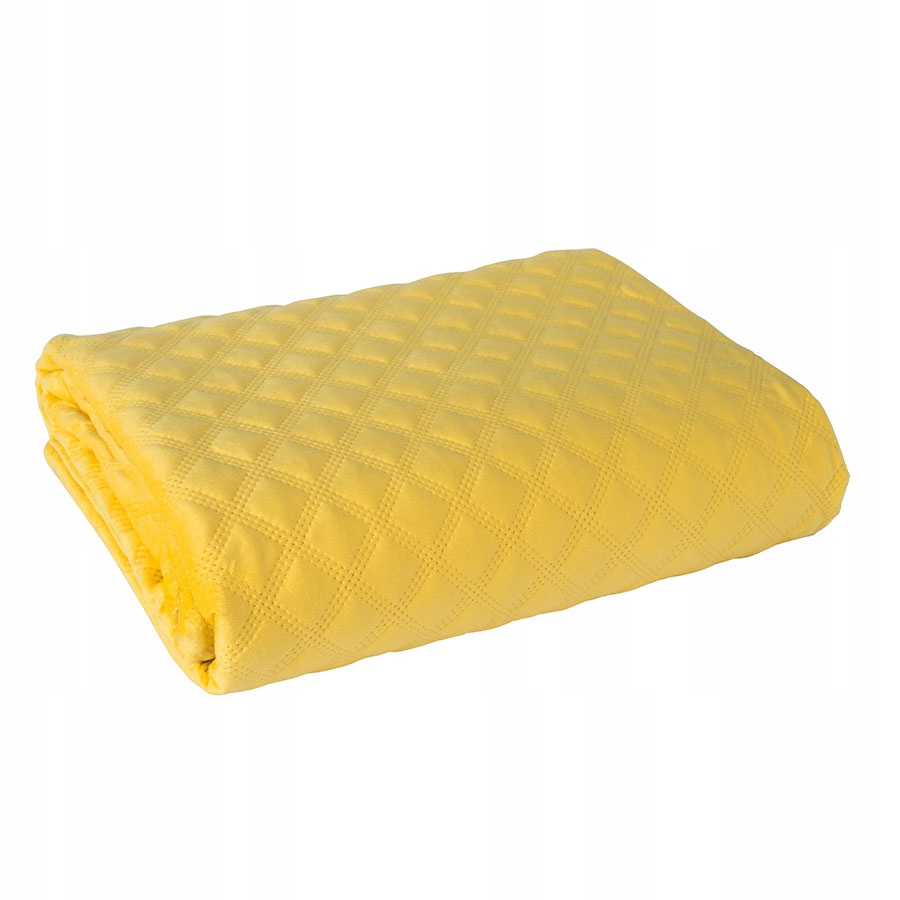 Přehoz na postel Velvi velvet moderní 220x240 009 žlutý