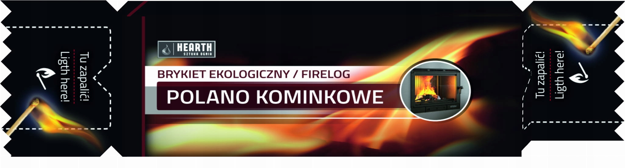 

Hearth Polano Kominkowe Rozpałka Eko Podpałka 1KG