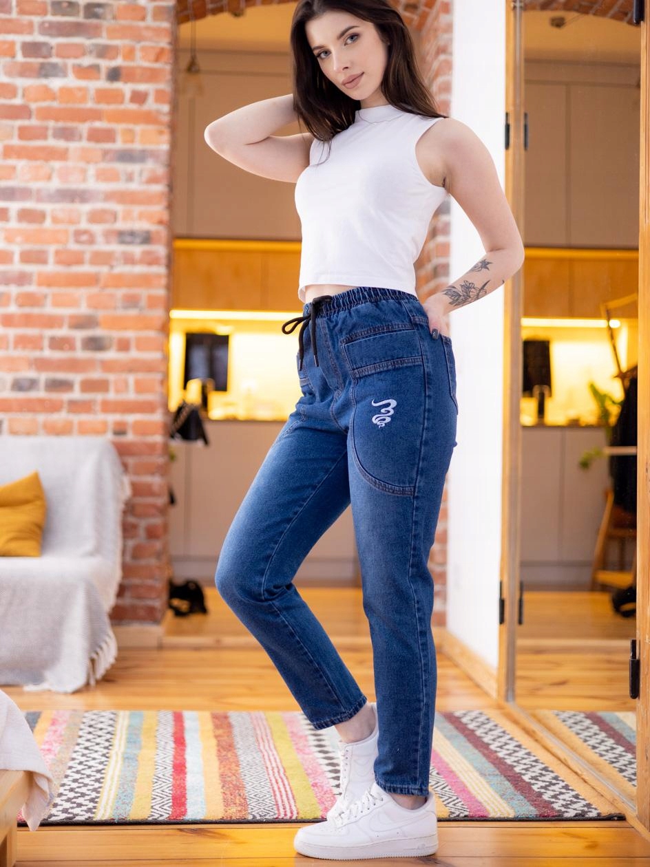

Damskie Spodnie Jeansowe G. LoLo Modne Blue Xs