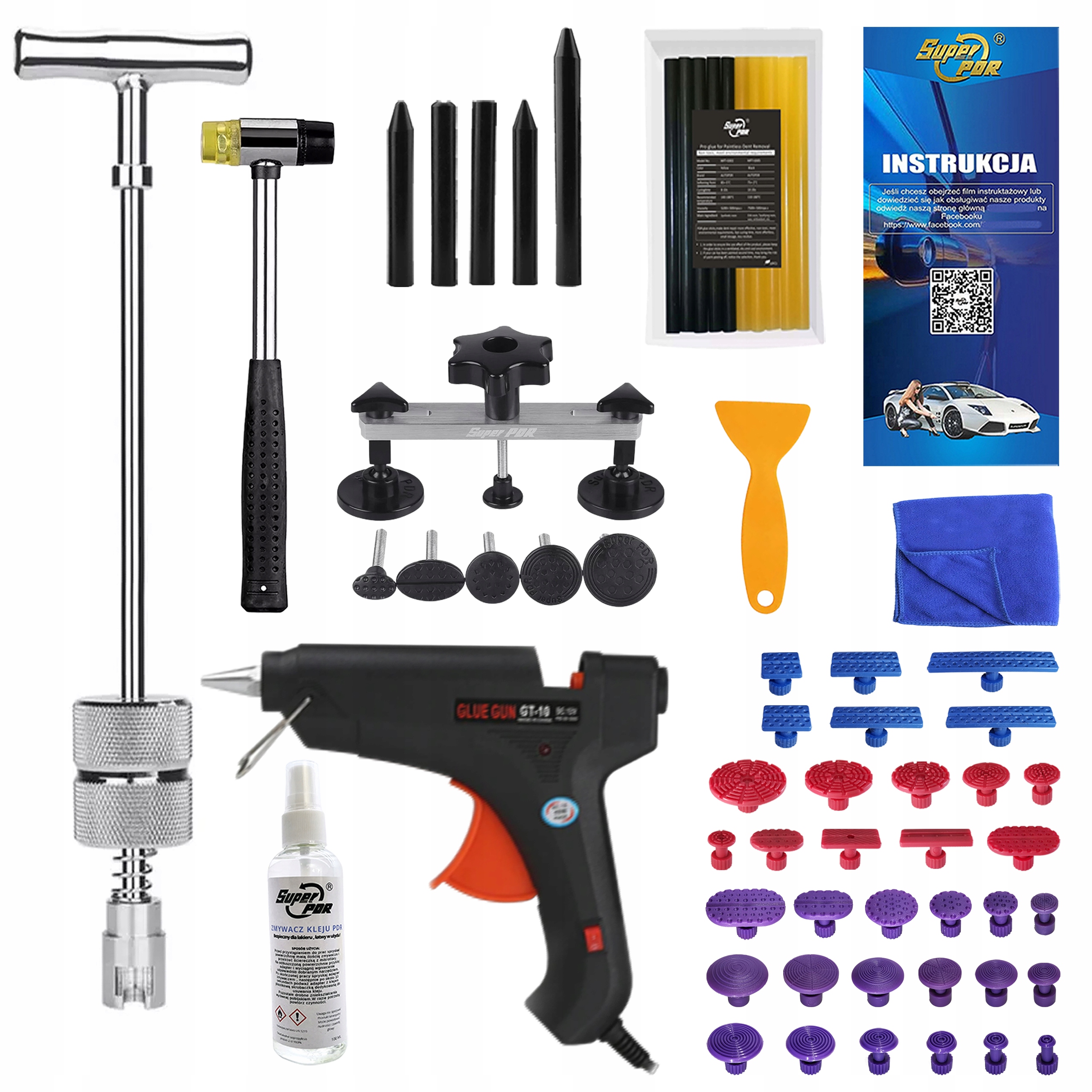 Setrvačné kladivo pdr Sada na vytahování promáčklin Odstraňovací nástroje