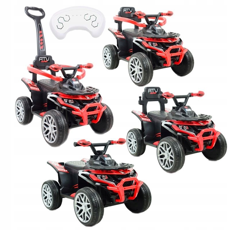Quad Na Akumulator, Jeździk, Odpychacz, Pchacz Pojazd Wielof. Pilot/aplik
