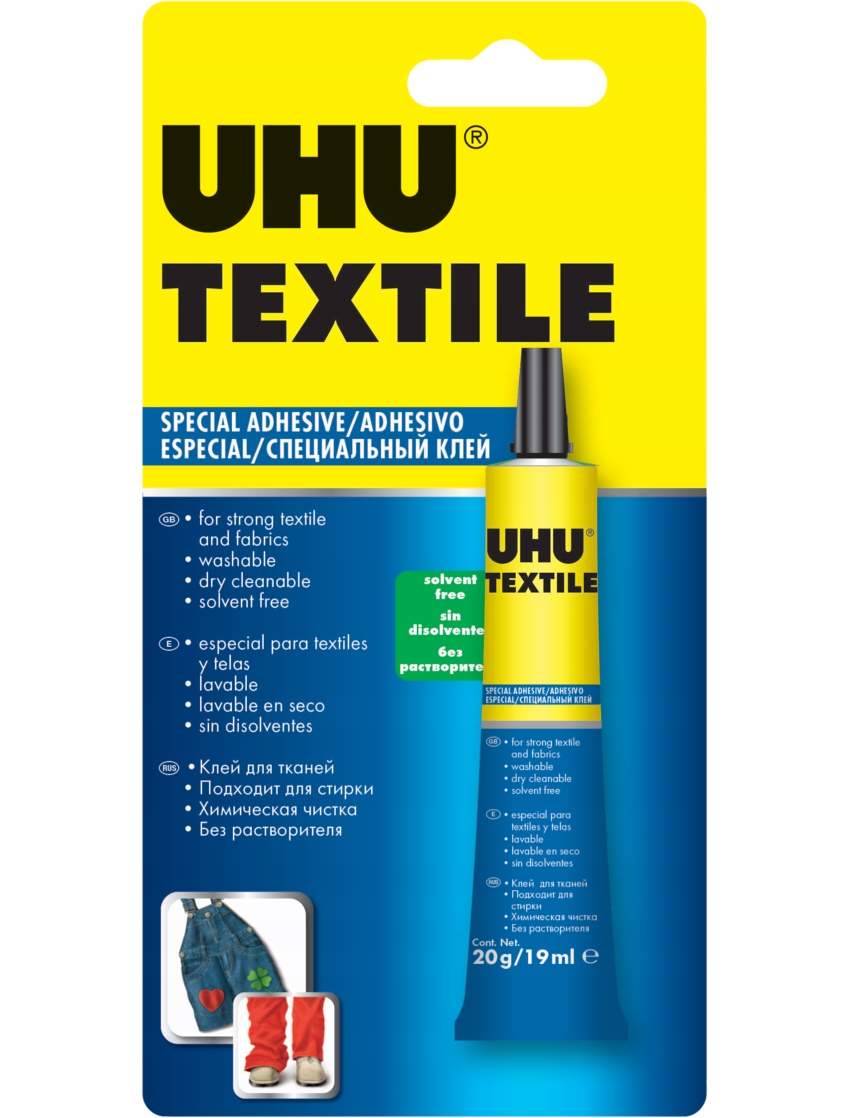 

Klej do tkanin tekstyliów ubrań Uhu Textile 19ml