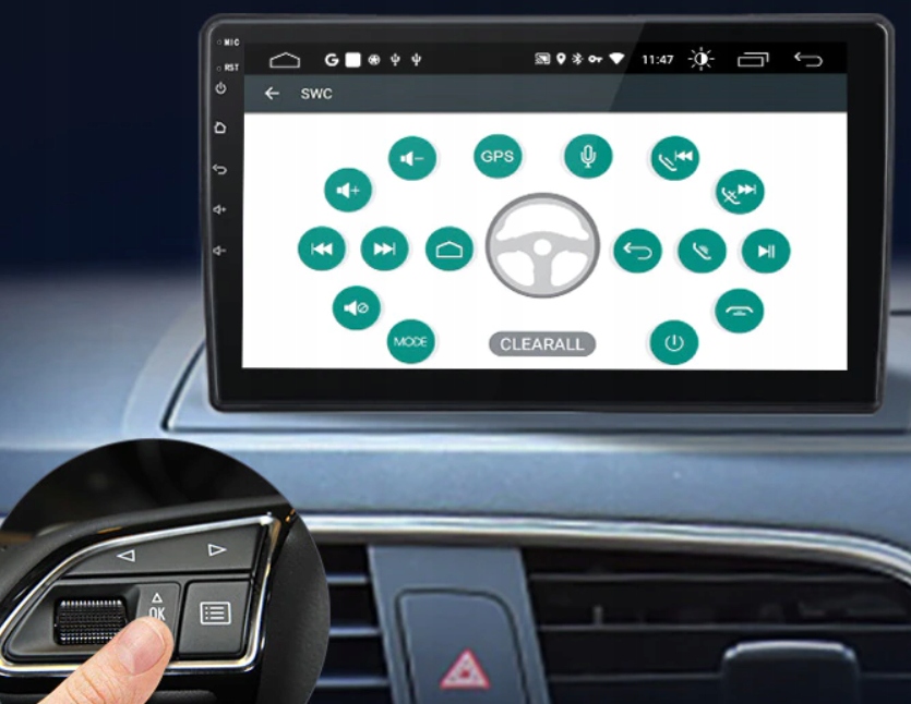 RADIO ANDROID AUDI Q3 2011-2018 NAWIGACJA GPS Montaż 2-DIN