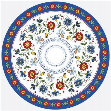 

Talerzyki Folklorystyczne Ludowe Wzory Party 23 CM