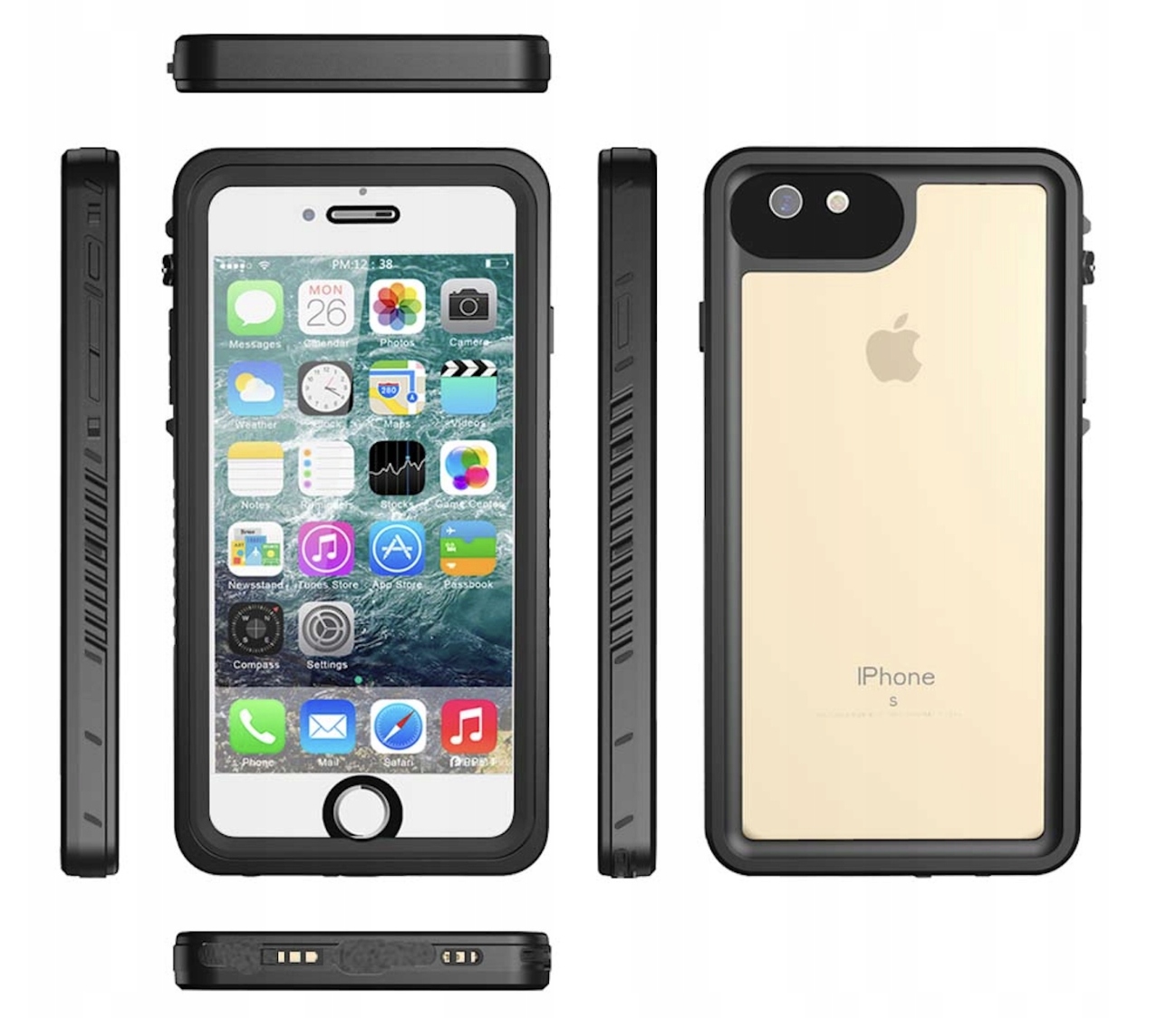 Pancerne Etui 360° Wodoodporne Do Iphone 6/6S Plus