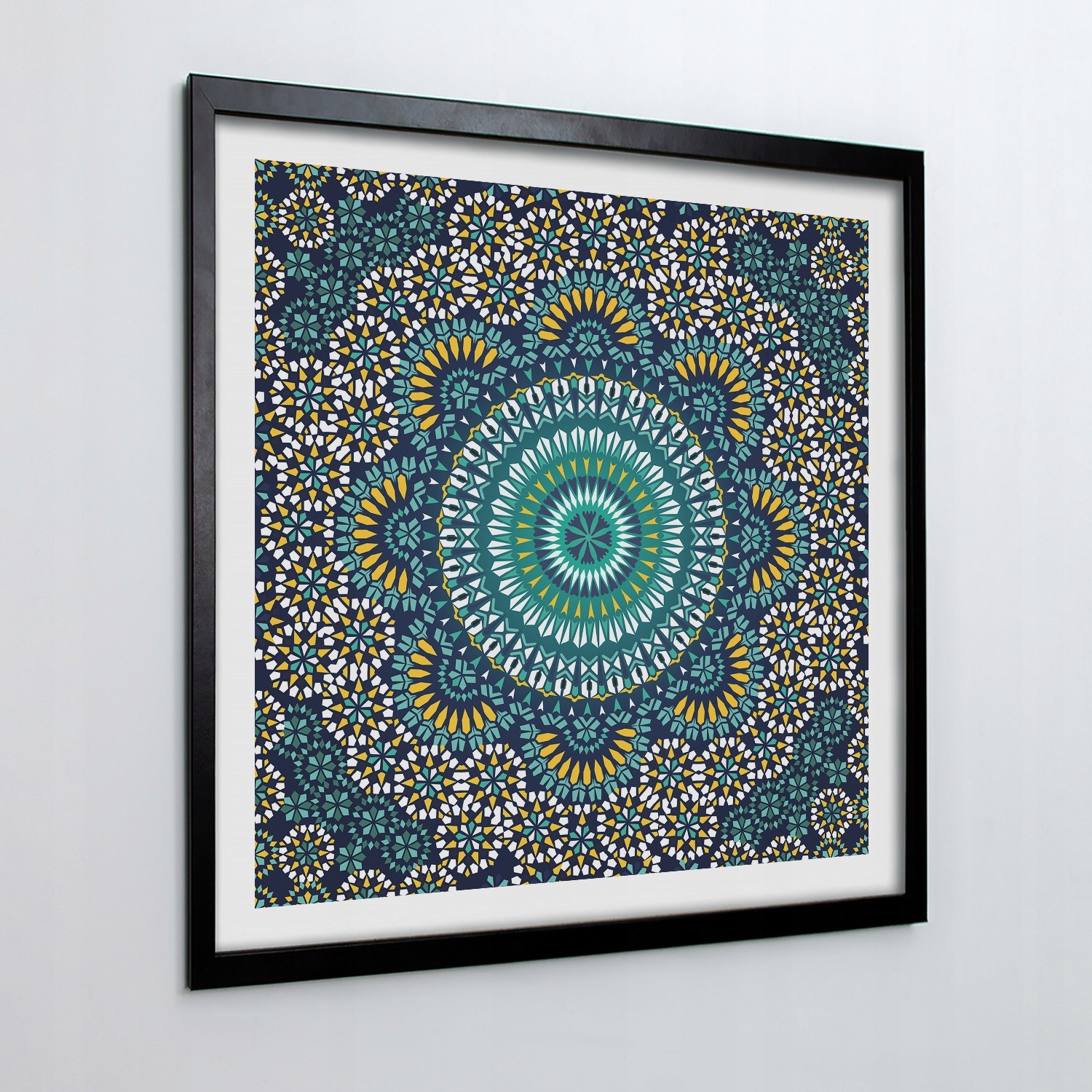 

Foto obraz na ścianę Mozaika kwiaty wzór 50x50 cm