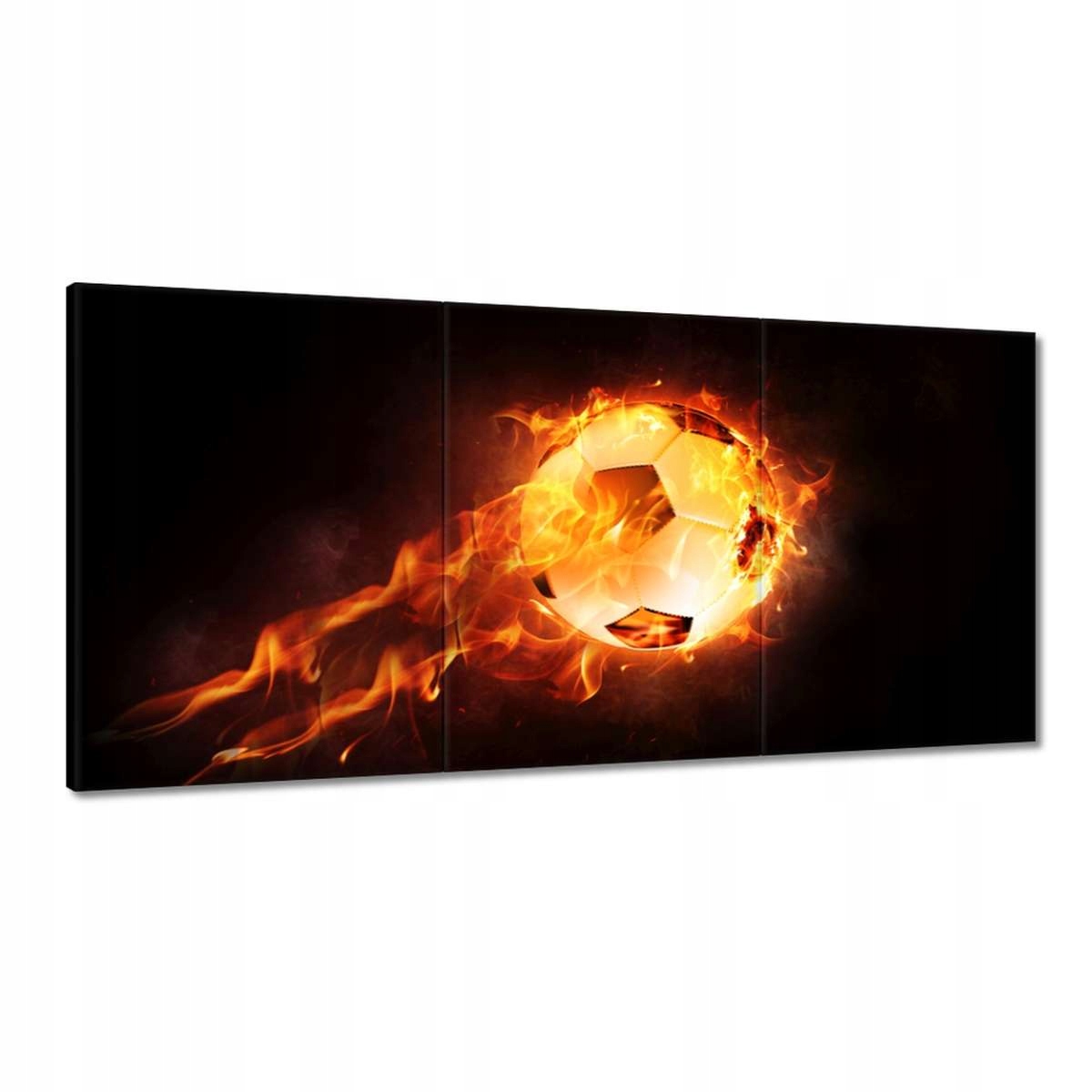 Obrazy 120x60 Fotbal v ohni