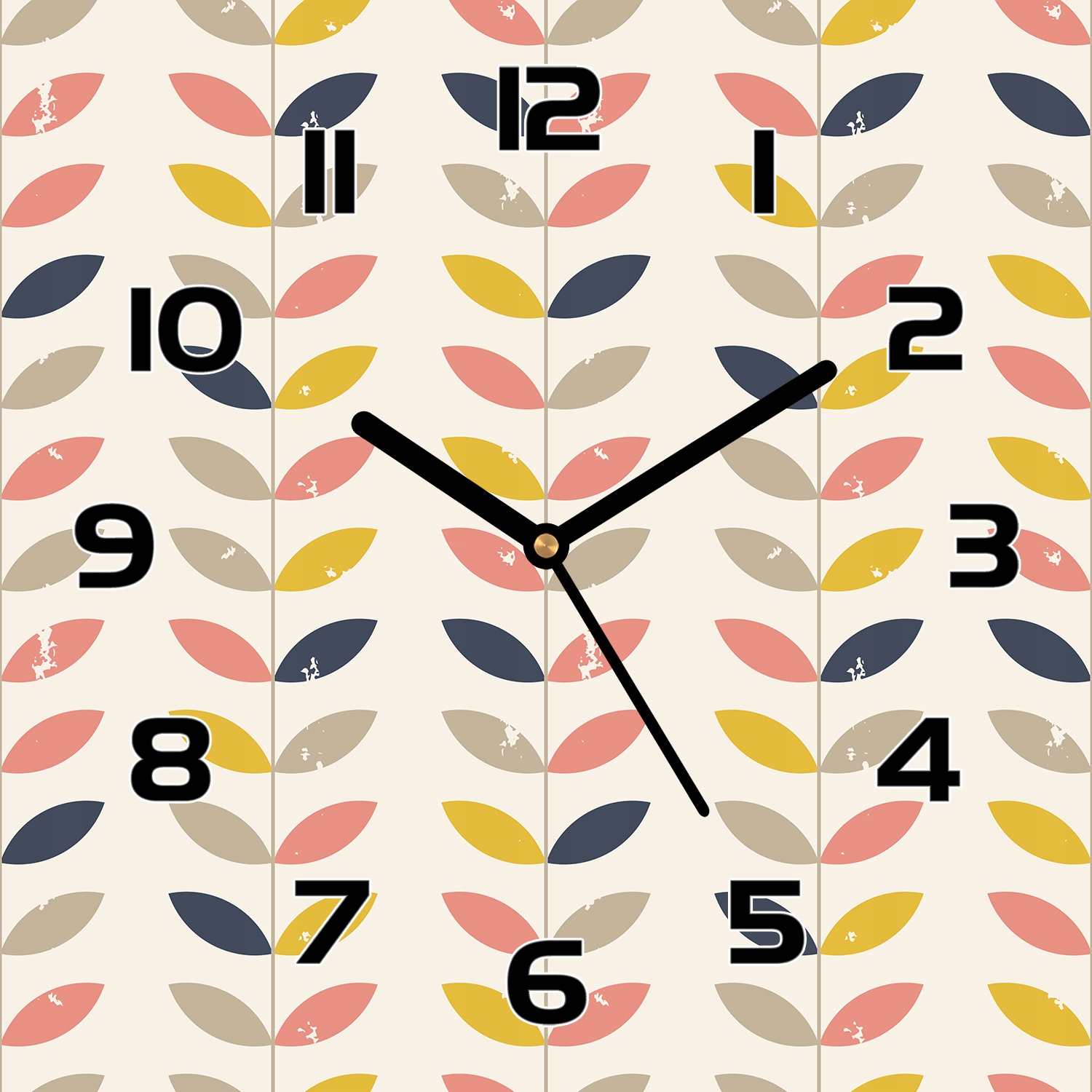 

Zegar na szkle Gałązki i kolorowe liście 30x30 cm