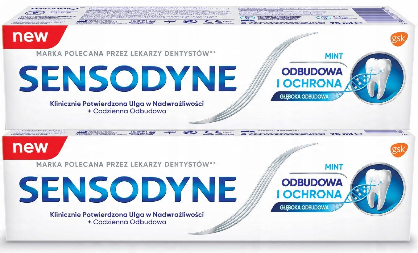 

Sensodyne Pasta do zębów odbudowa i ochrona x 2szt