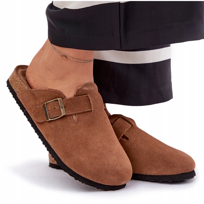 Nazouváky Dámské Semišové Choodaki Na Platformě Big Star RR274A387 Bronz 37