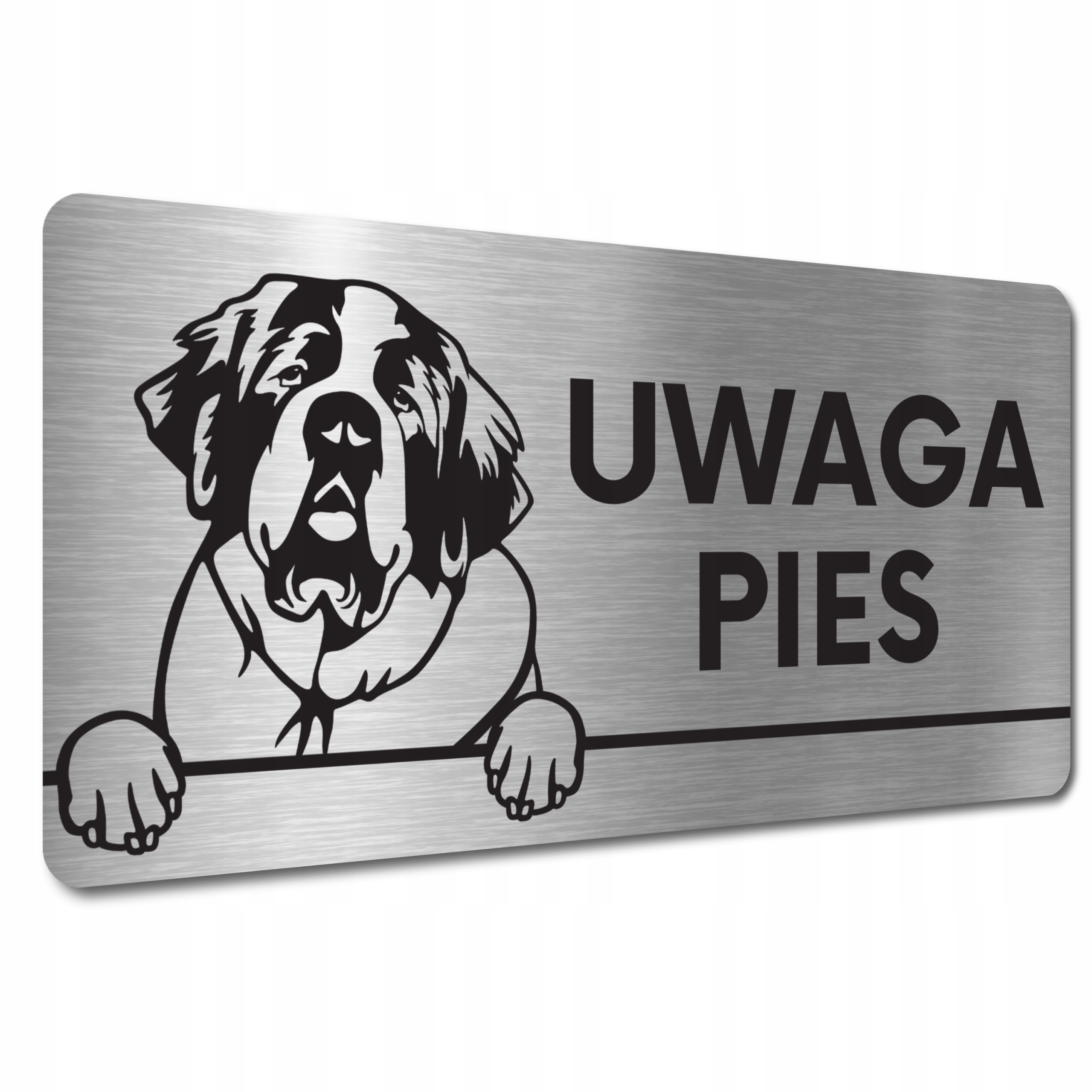 

Tabliczka Uwaga Groźny Pies Zły Pies Bernardyn