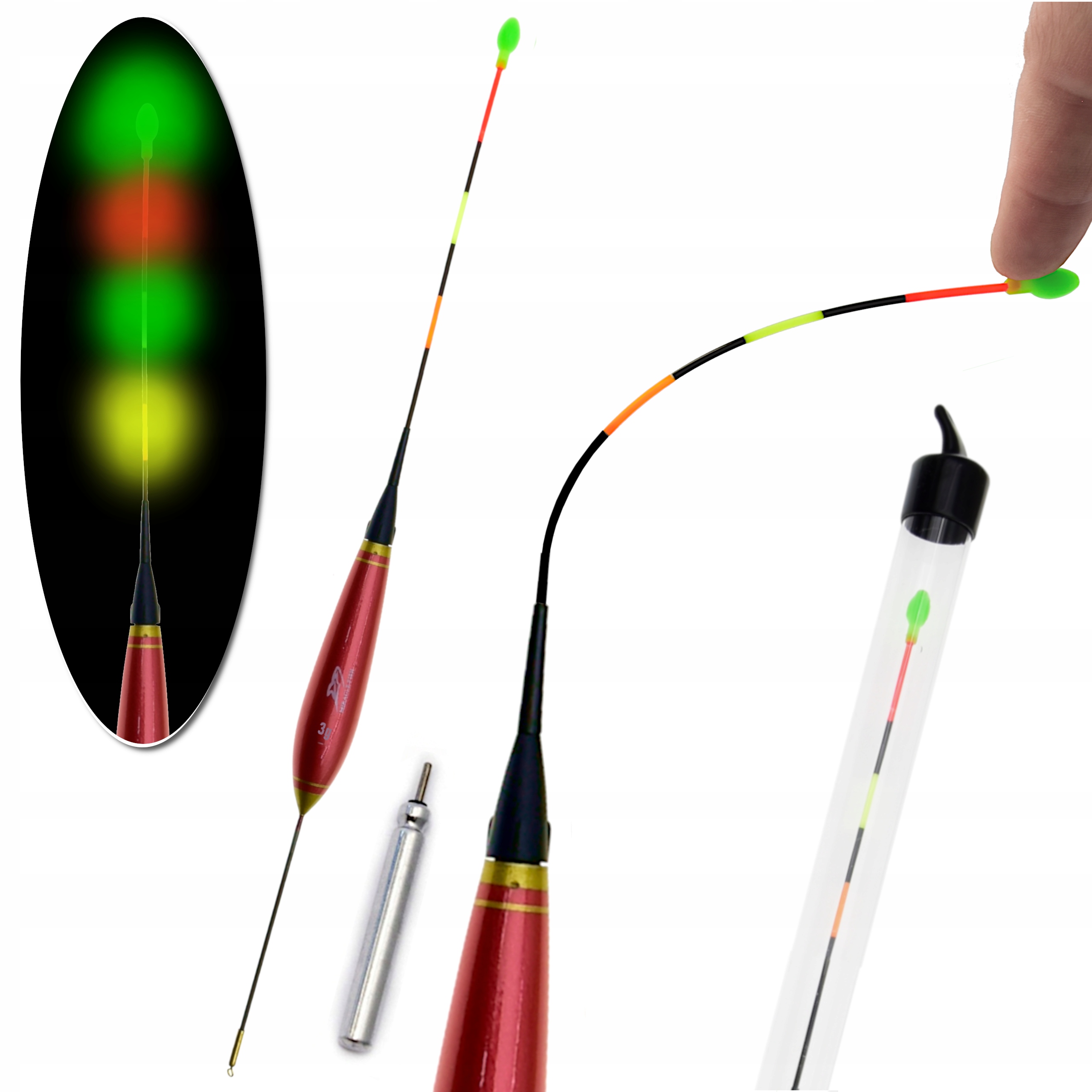 

Spławik świecący Led Przelotowy na Baterie 3 g