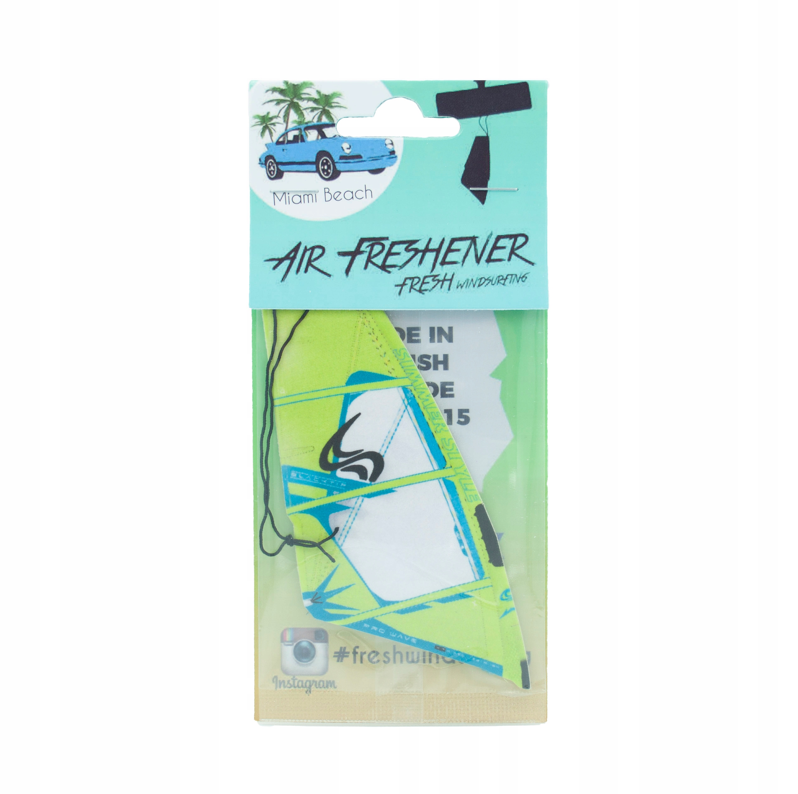 Żagiel Simmer Blacktip zapach do auta MIAMI BEACH Marka Fresh Windsurfing