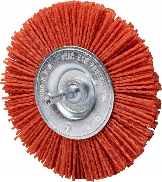 SZCZOTKA NYLONOWA TARCZOWA NA WIERTARKE DO DREWNA METALU 100mm Marka inny