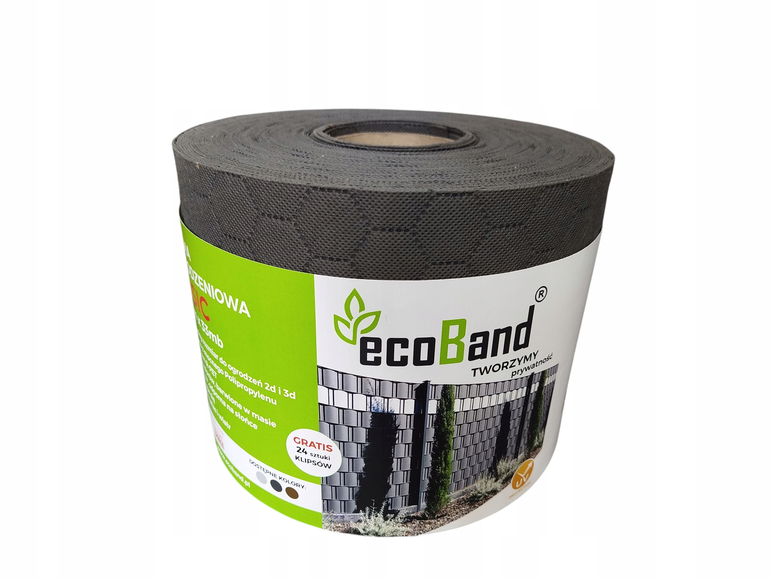 Stínící panelové pásy Luxome ecoBand Antracit 19,3 x 48 m klipsy