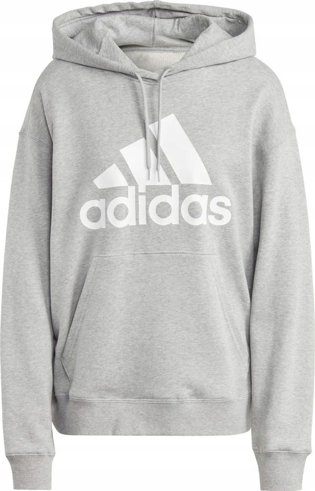 Mikina s kapucí Adidas Essentials s velkým Mikina a nadměrnou velikostí z francouzského froté