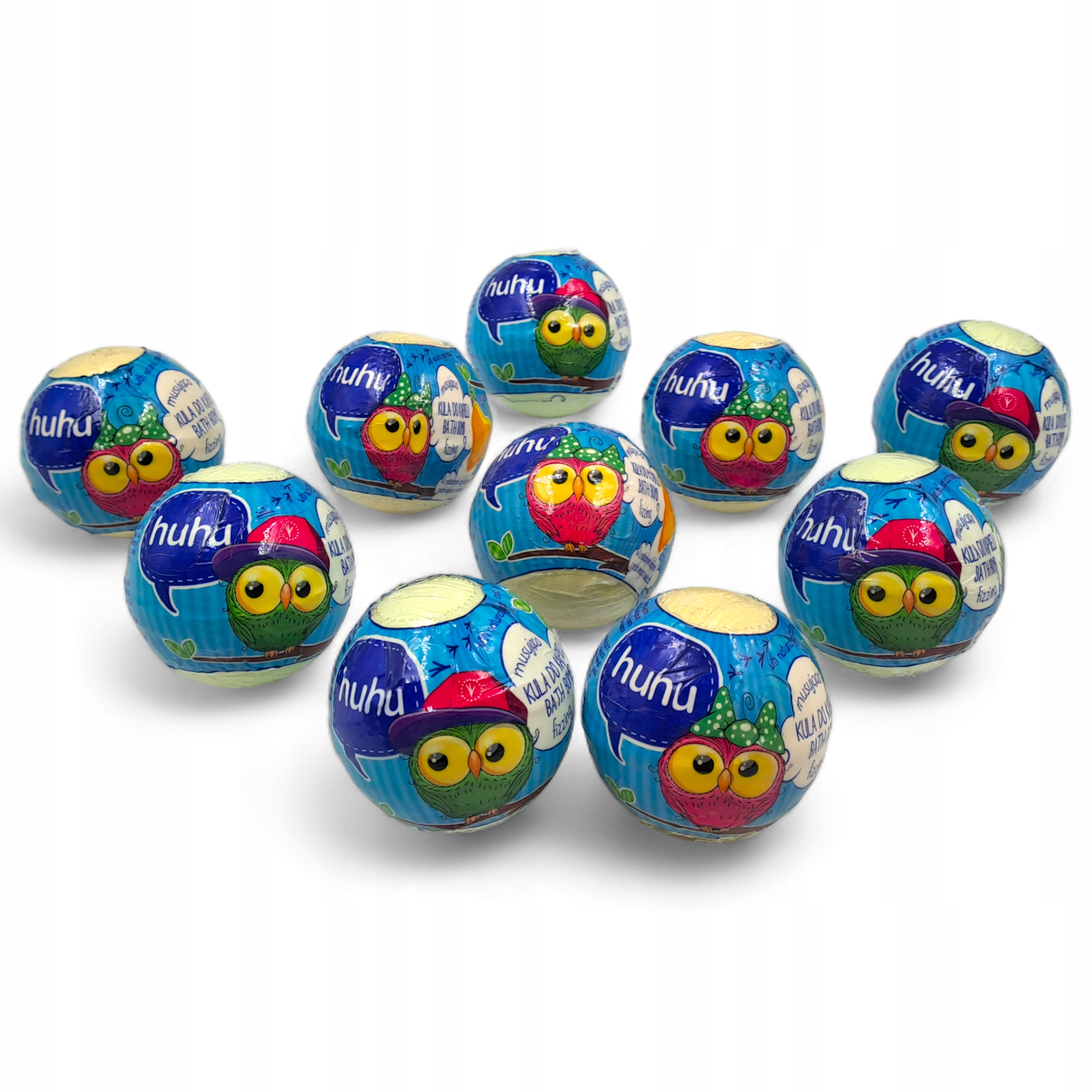 Zestaw 10 kul do kąpieli - Huhu (10x100g) MARBA Seria huhu