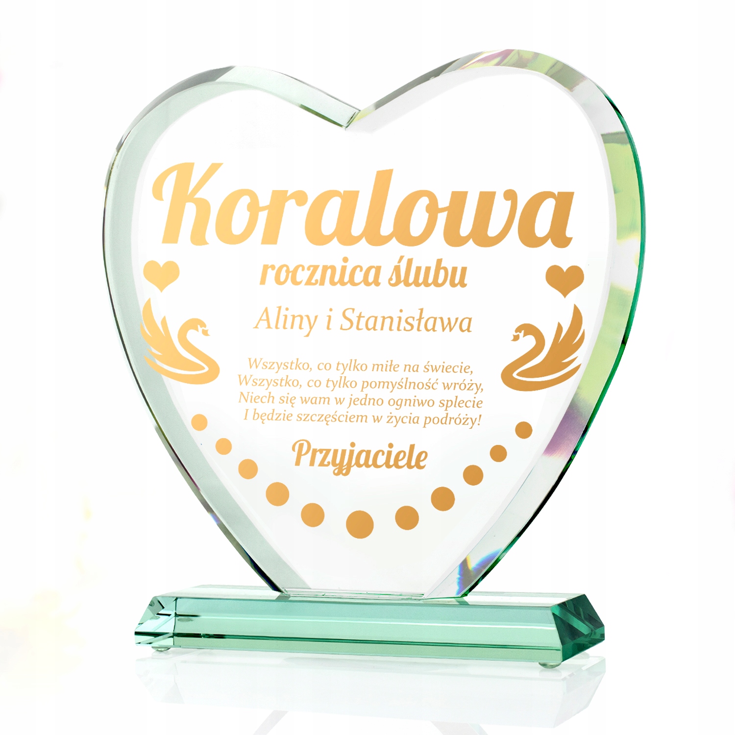 

na 35 rocznicę Ślubu Statuetka z Grawerem
