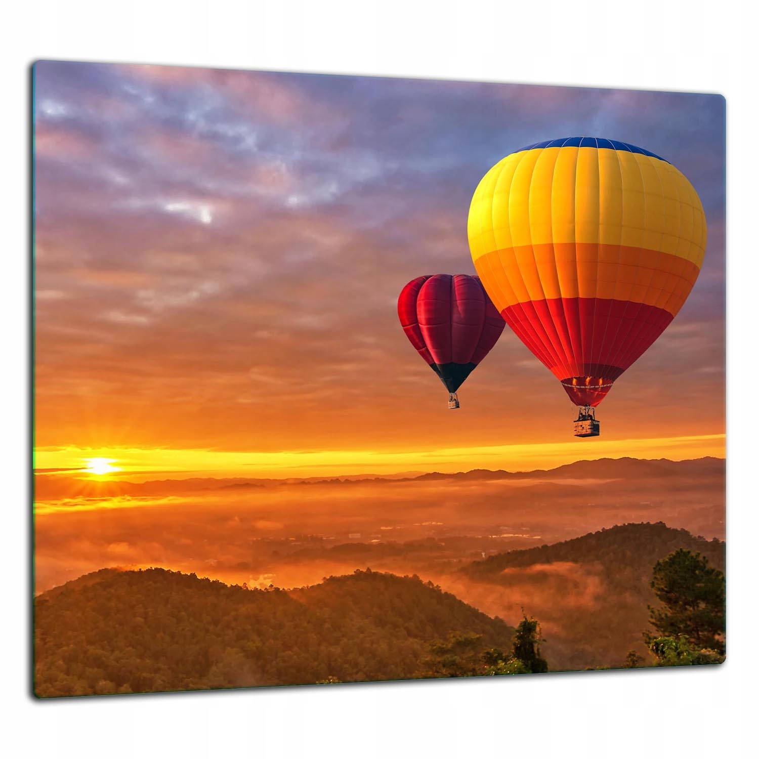 Skleněná Ochranná Deska Panel Lepidlo 65x60 Nebe Tvrzené sklo 7v1