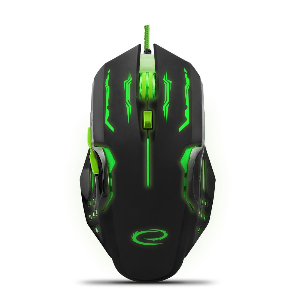 EGM403G Mysz przewodowa dla graczy 6D optyczna Usb MX403 Apache zielona Esp
