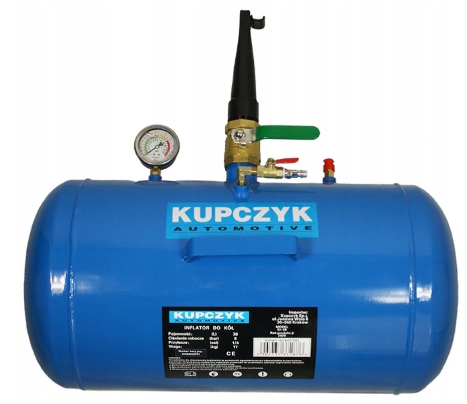 Inflator do pompowania kół 38 L Kupczyk