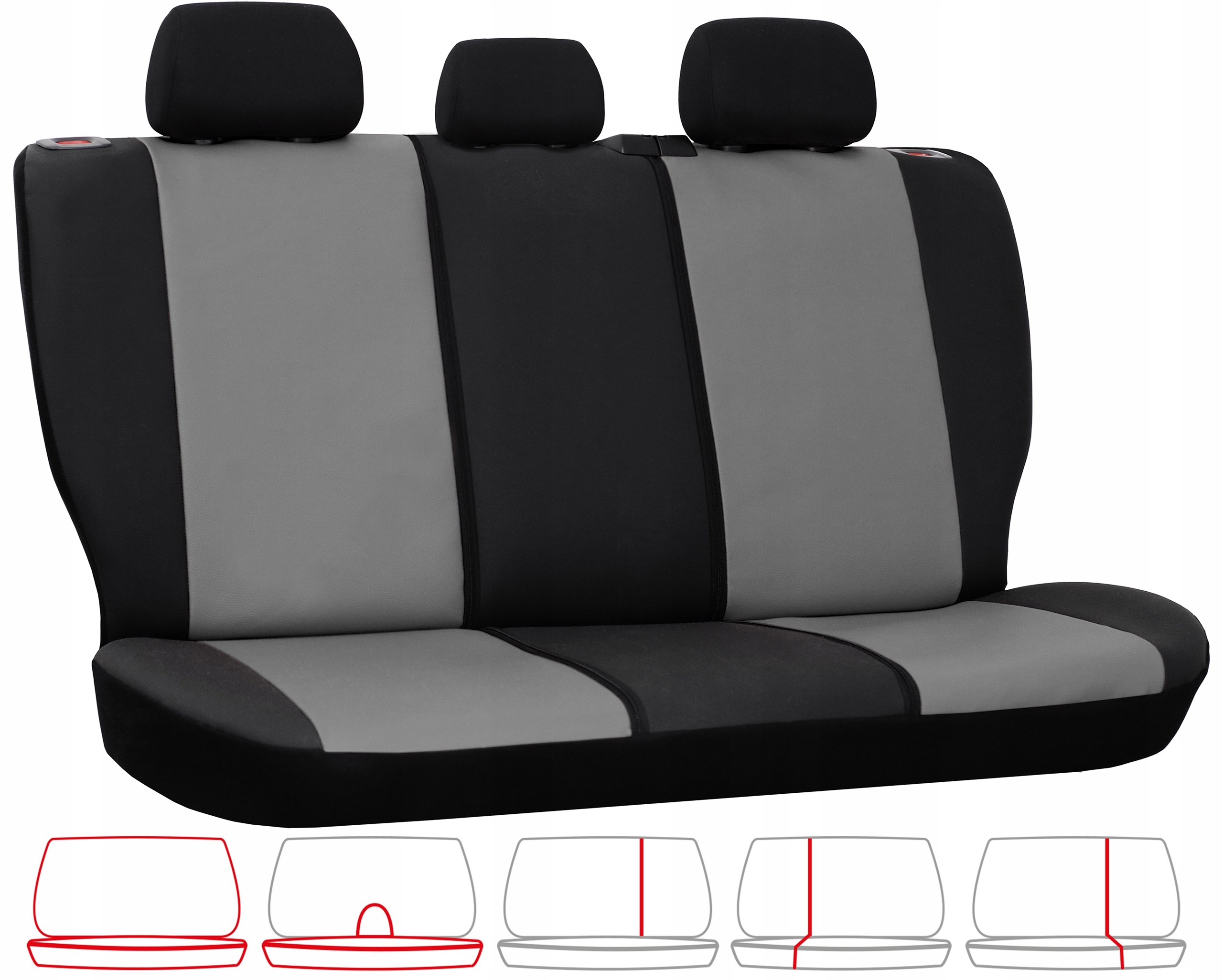 SKÓRZANE POKROWCE NA FOTELE DO OPEL ASTRA H Przeznaczenie komplet siedzeń