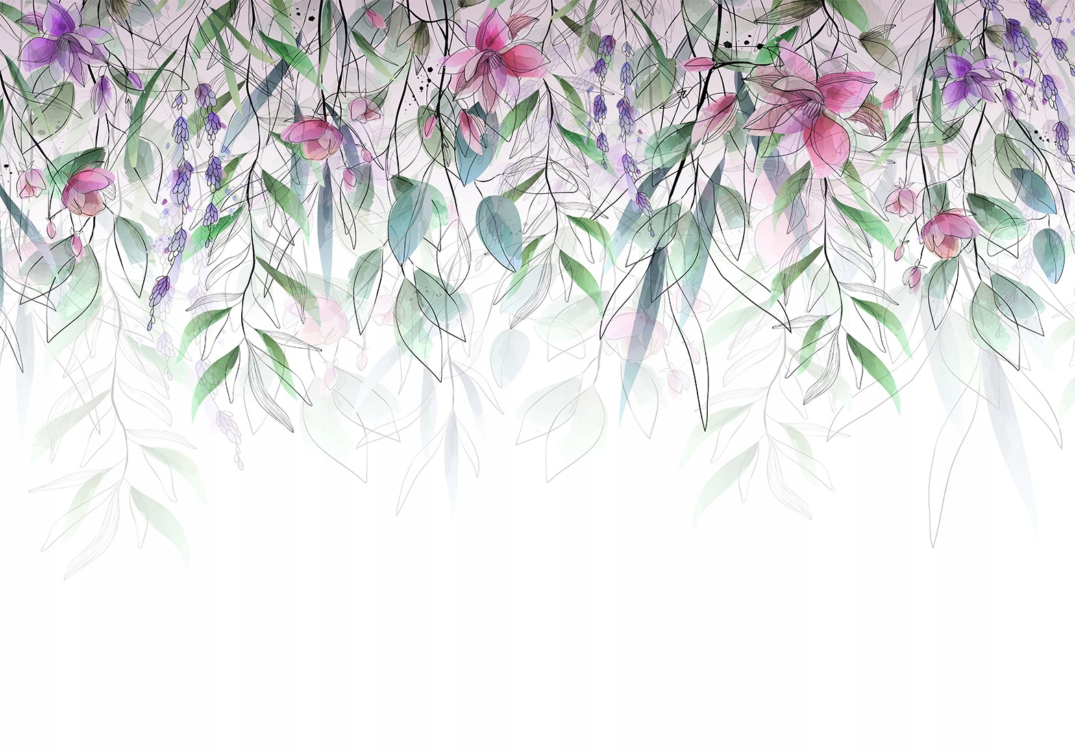 FOTOTAPETA KWIATY LIŚCIE 400x280 b-C-10277-a-a