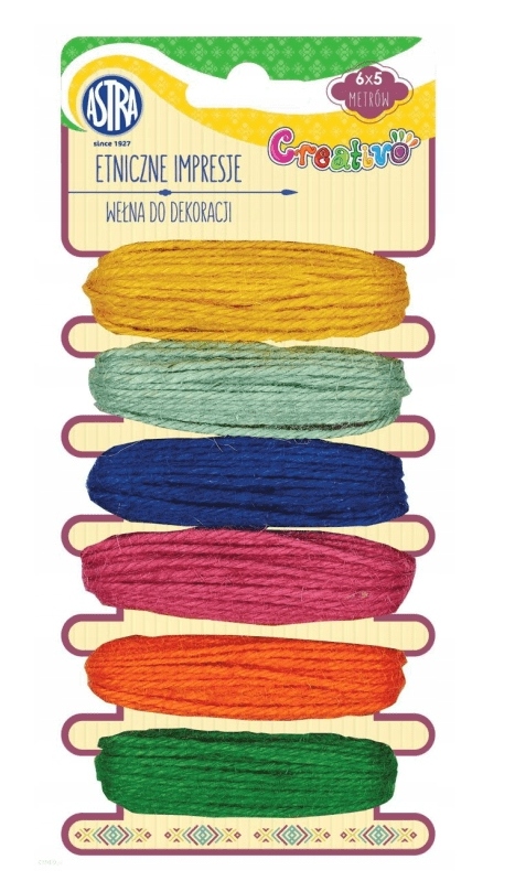 

Wełna Do Dekoracji 6 Kol X 5M Etniczne Impresje