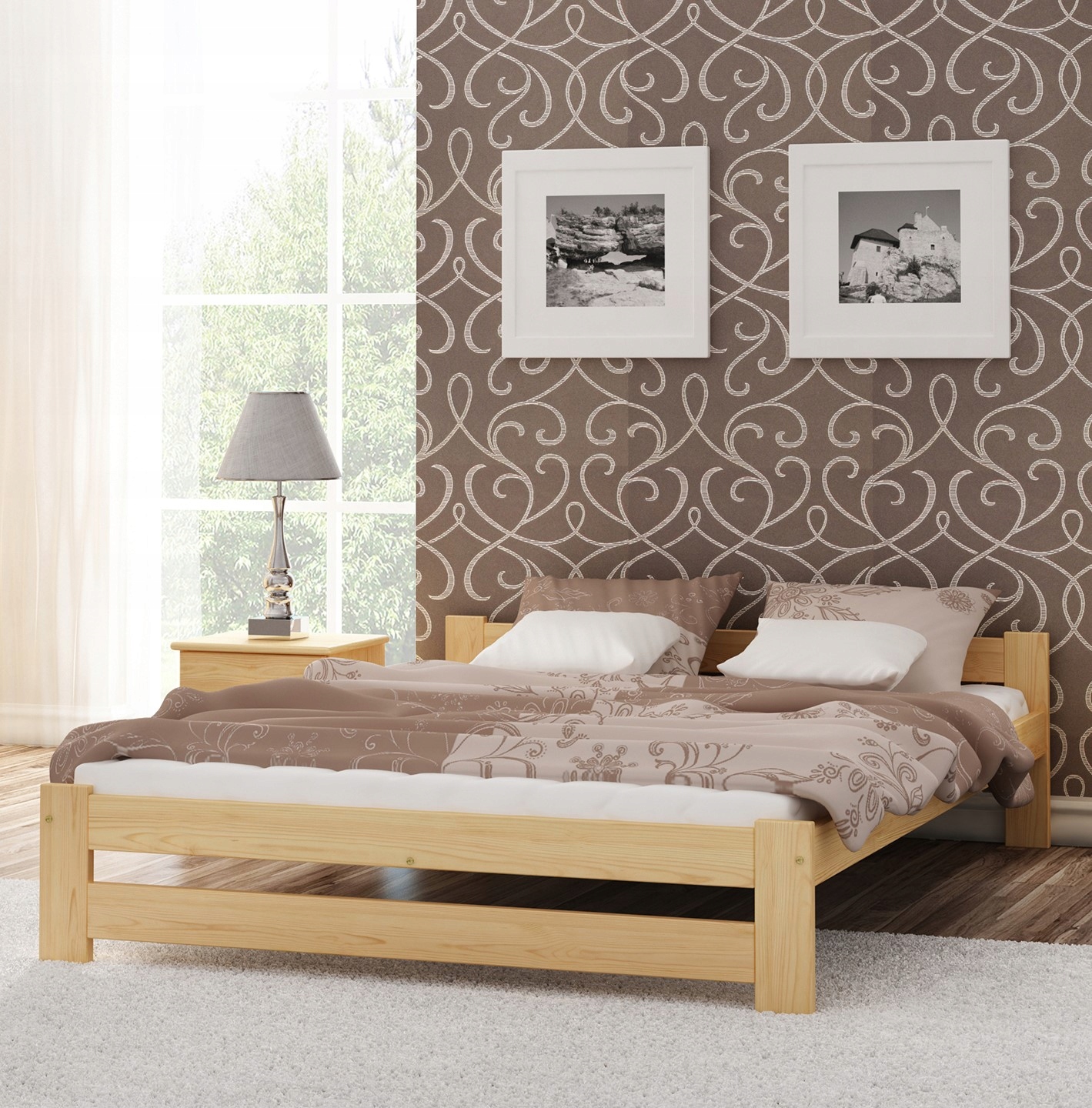 

Łóżko drewniane Inter 120x200 stelaż Eco