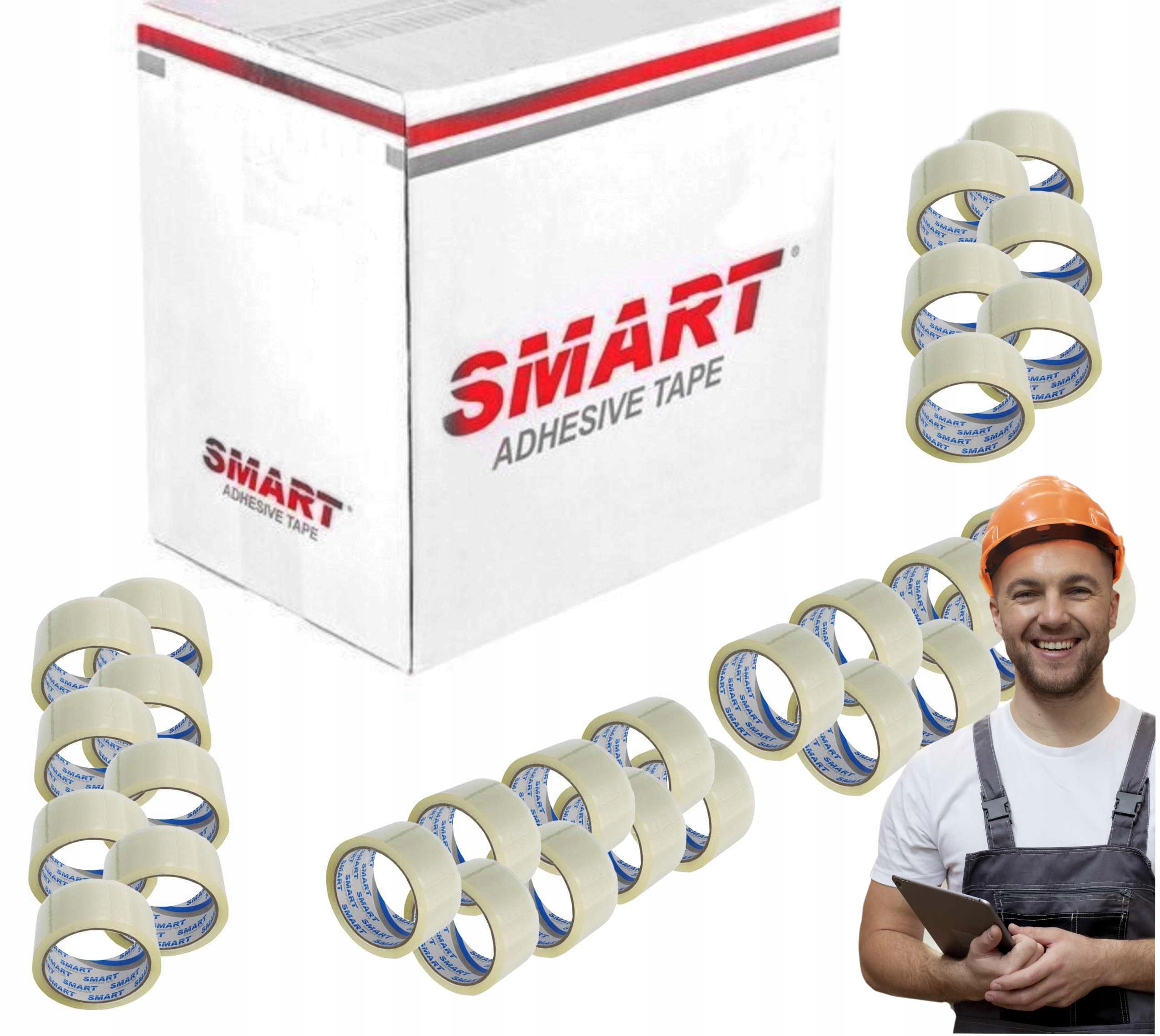 Taśma Pakowa Klejąca 48/90 Samoprzylepna 48X90 Bezbarwna 36 Sztuk Karton