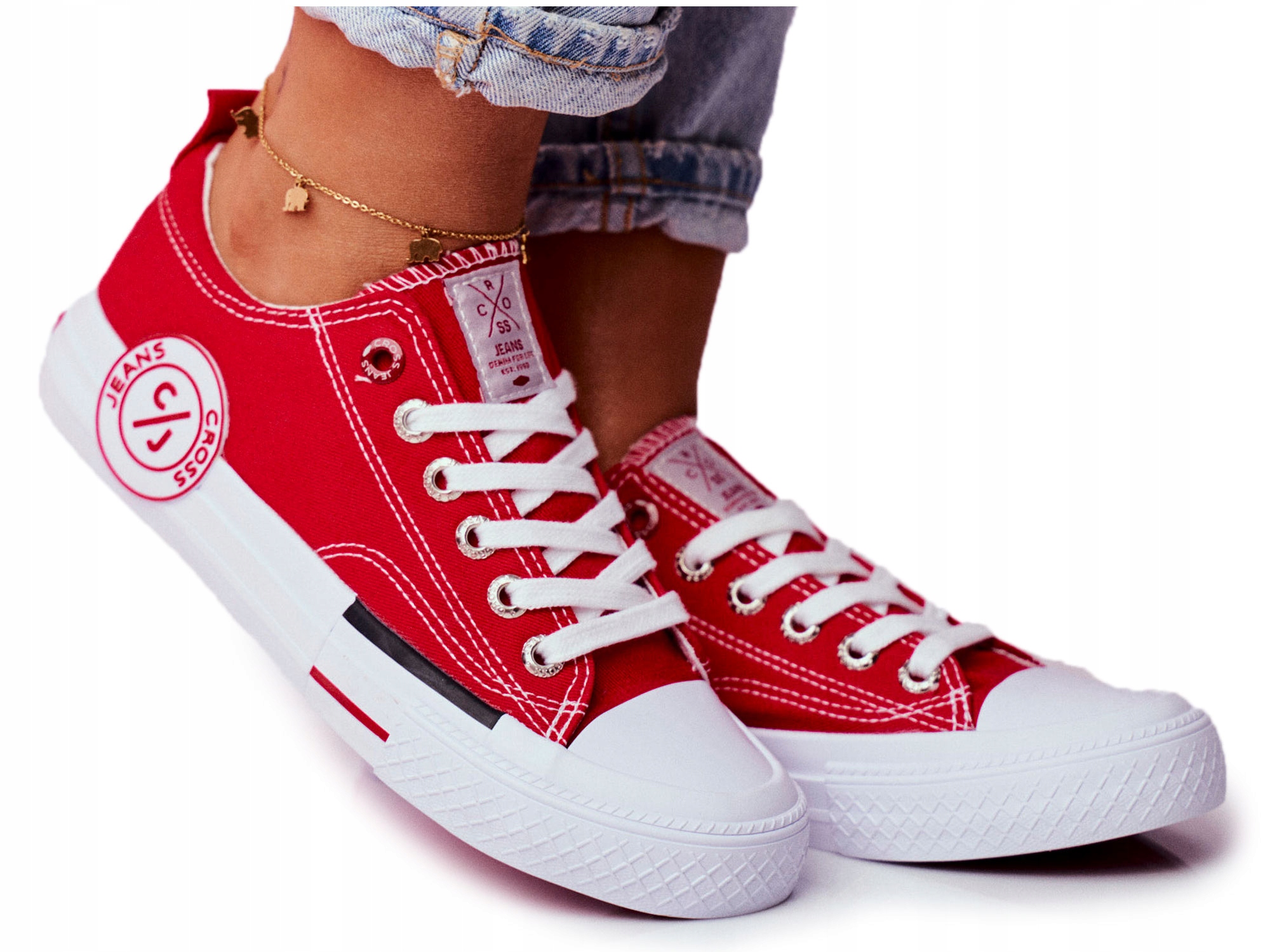 

Trampki Cross Jeans Czerwone FF2R4074C 38