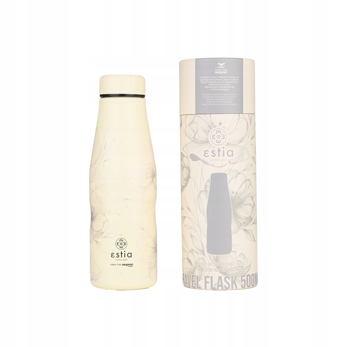 Termoláhev vzduchotěsná termoska na čajovou kávu 500 ml květinový vzor