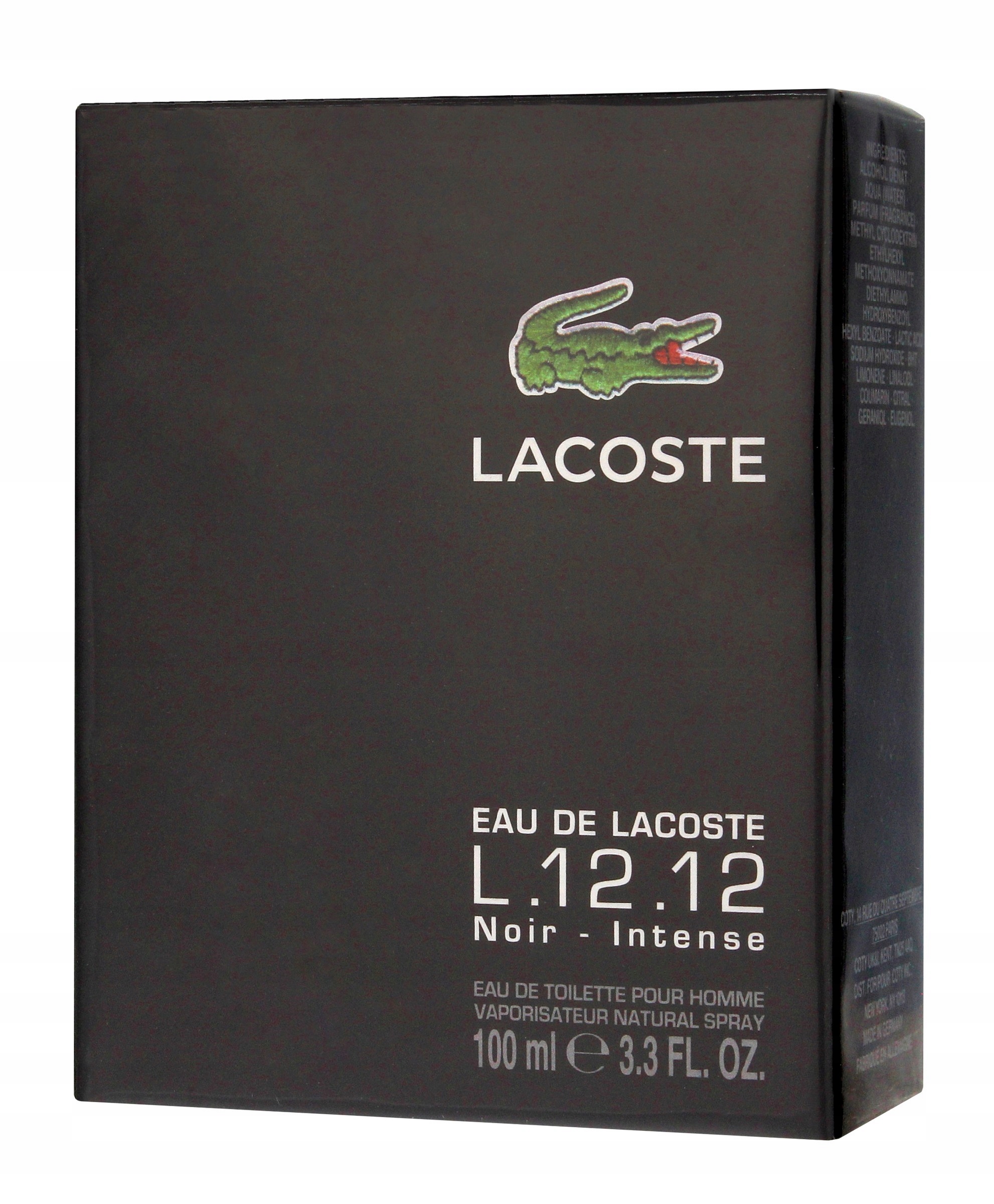 Lacoste L.12.12 Noir Intense toaletní voda pro muže 100 ml