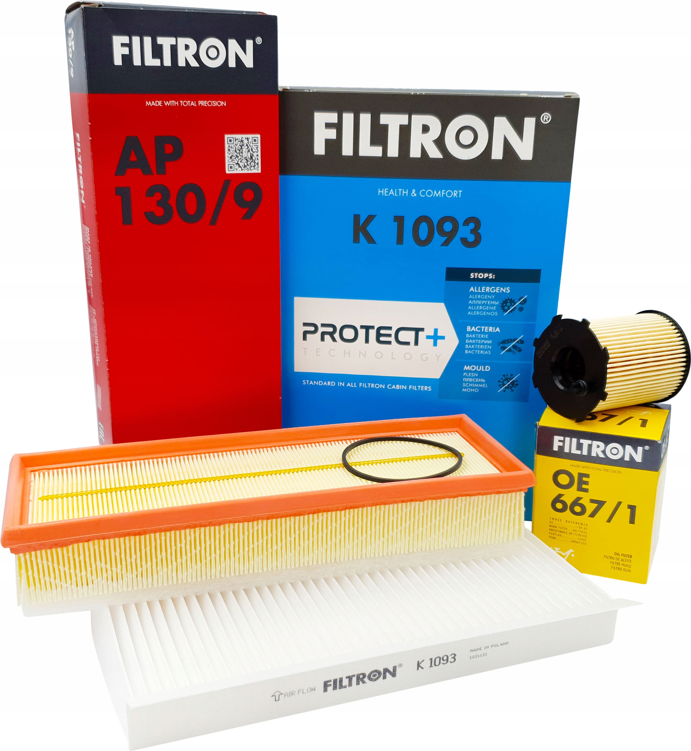 FILTRON ZESTAW FILTRÓW PEUGEOT 307 308 1.6HDi