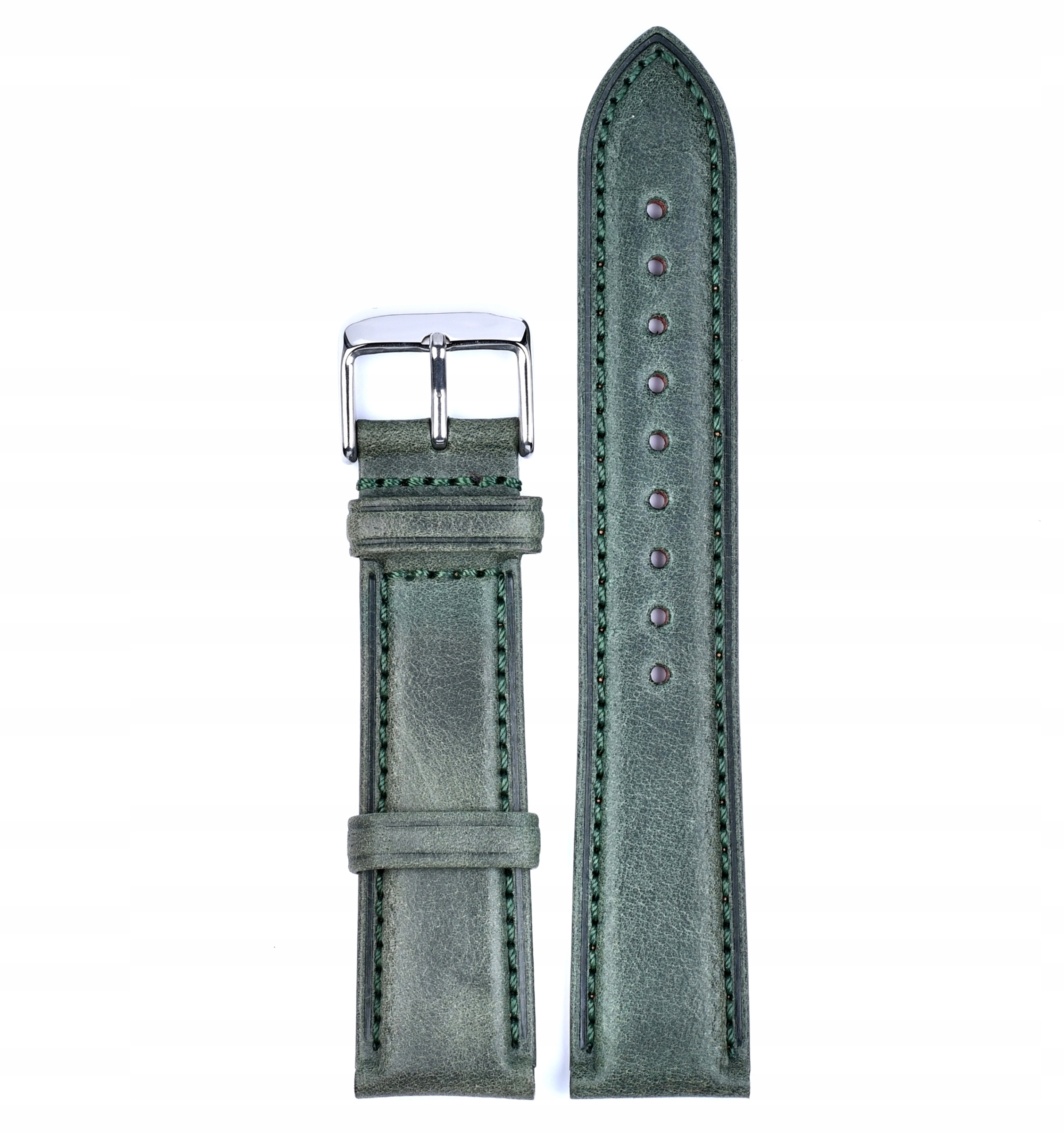 Pasek zegarka 18MM Vintage Skóra Naturalna KOLORY Długość paska część ze sprzączką 75 mm