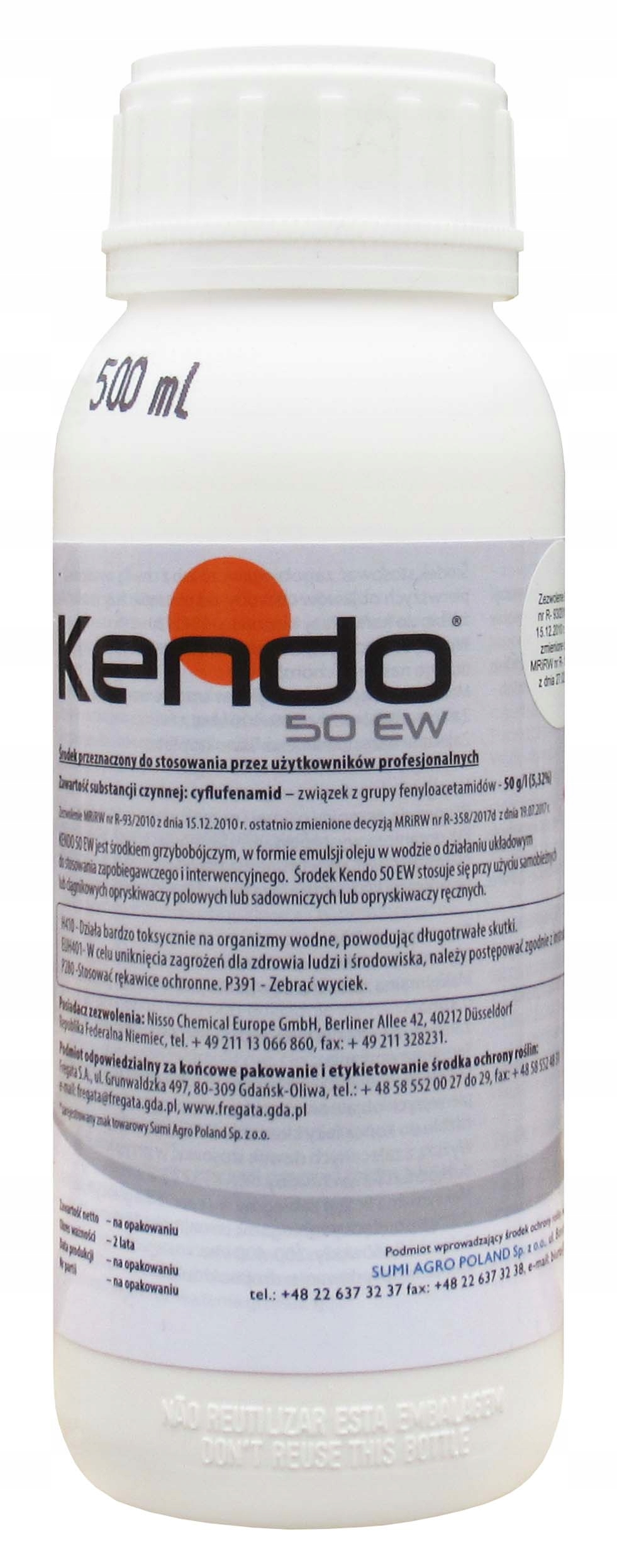 Kendo 50 Ew 0,5 l Cyflufenamid systemiczny środek na mączniaka