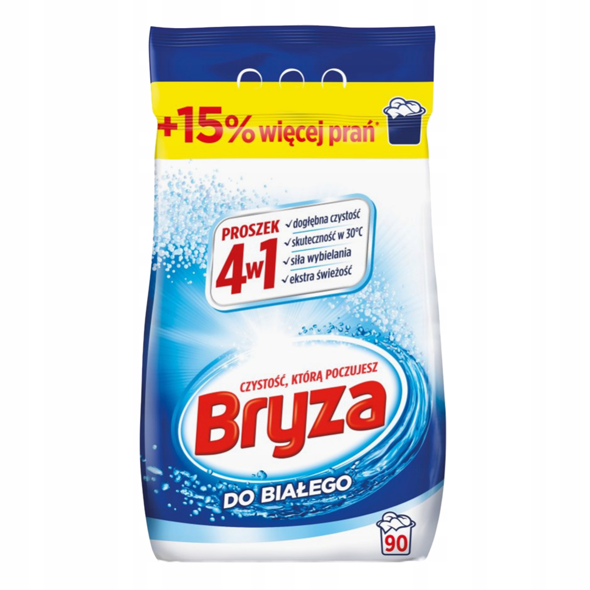 Levně Bryza 4v1 prášek na bílé prádlo White 90 praní 5,85 kg