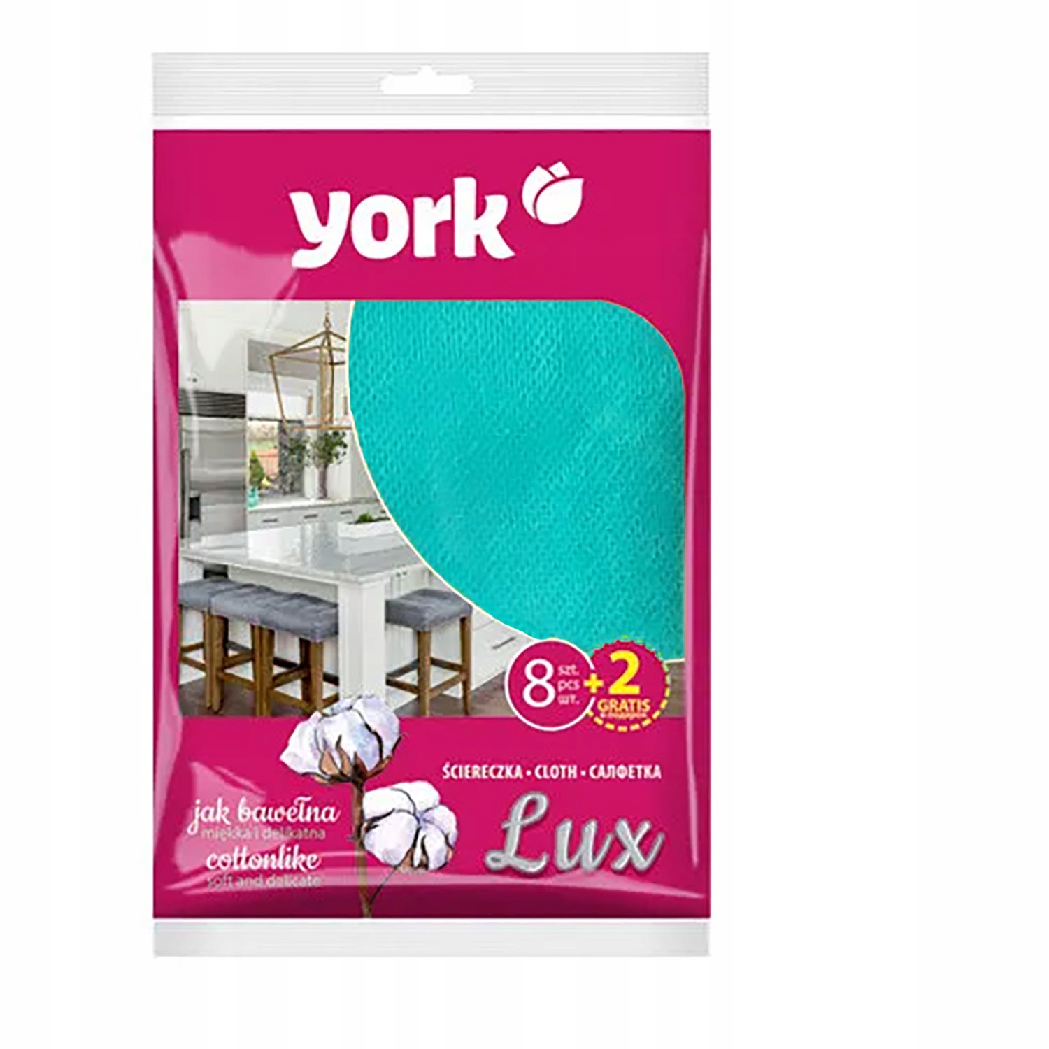 

York Ściereczka Lux Jak Bawełna 8+2 Szt.