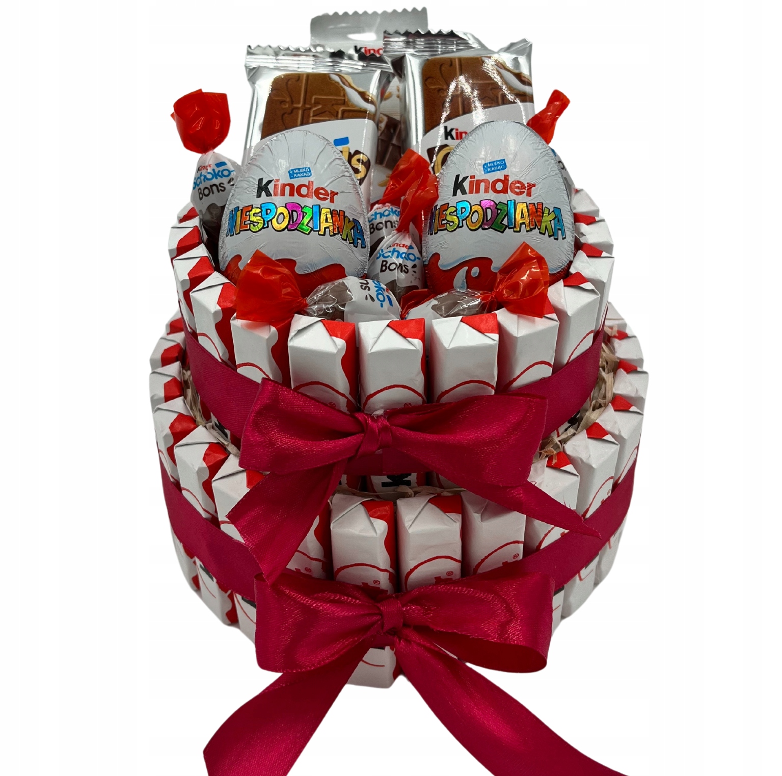 Levně Dort Kinder 2-patrový sladký dárek pro každou příležitost Den žen