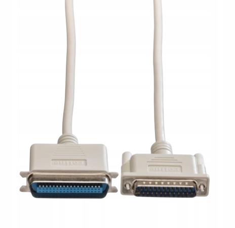 KABEL ROLINE DB25 do CENTRONICS 36 4,5M SZARY DO DRUKAREK LPT IEEE1284