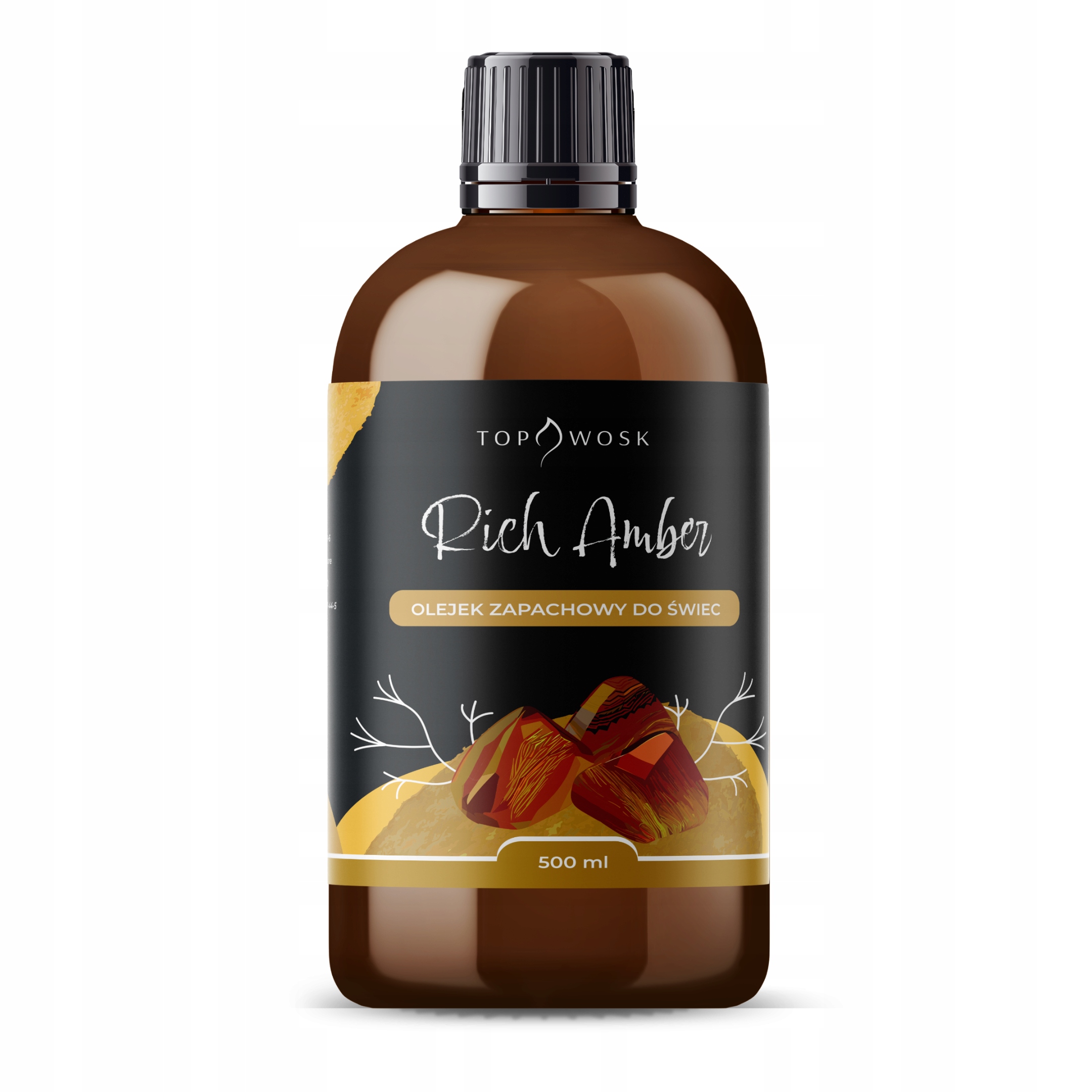 Vonný olej do sviečok Rich Amber 500 ml, vôňa do parafínového vosku