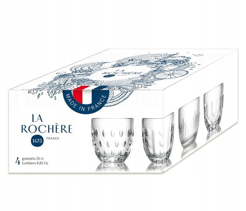 Komplet szklanek LA ROCHERE Troquet 250ml Marka inny